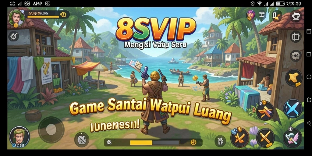 Tangkap layar gameplay 8SVIP yang menunjukkan keseruan bermain casual.