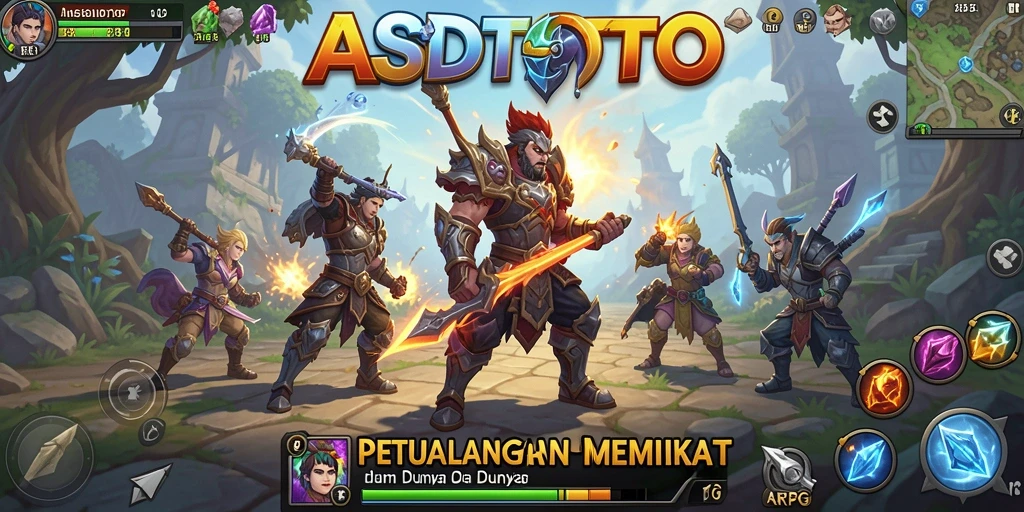 Tampilan gameplay yang mendebarkan dalam ASDTOTO dengan pertarungan epik.