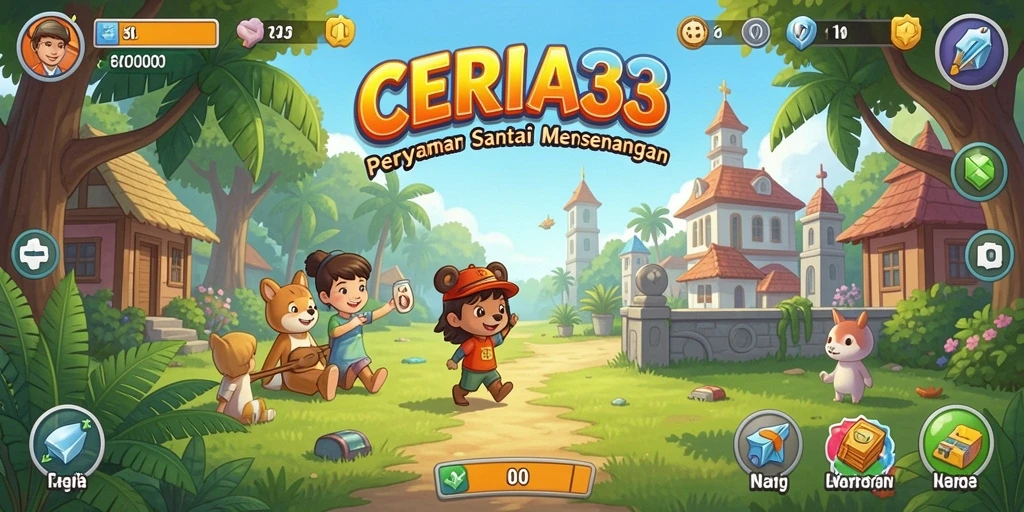 Tampilan gameplay CERIA33 yang ceria dan mengasyikkan.