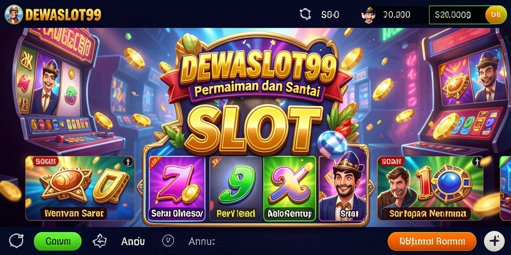 Tampilan permainan slot DEWASLOT99 yang menarik dan seru.