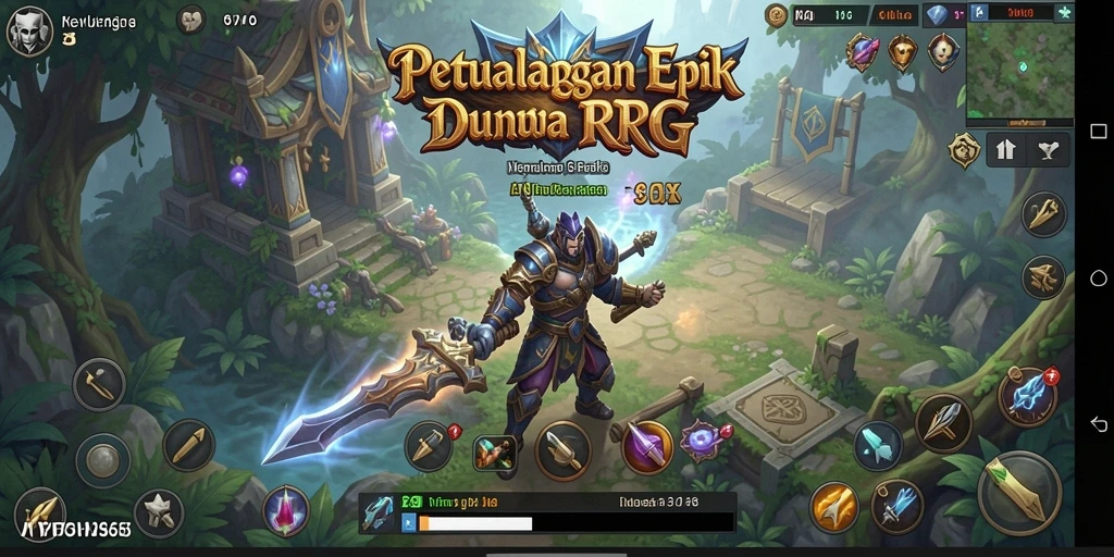 Screenshot gameplay FW66 menampilkan pertarungan seru dalam dunia RPG.