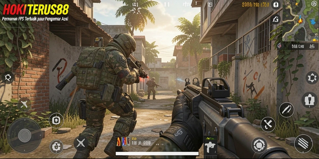 Tampilan gameplay HOKITERUS88 yang intens dan seru saat beraksi.