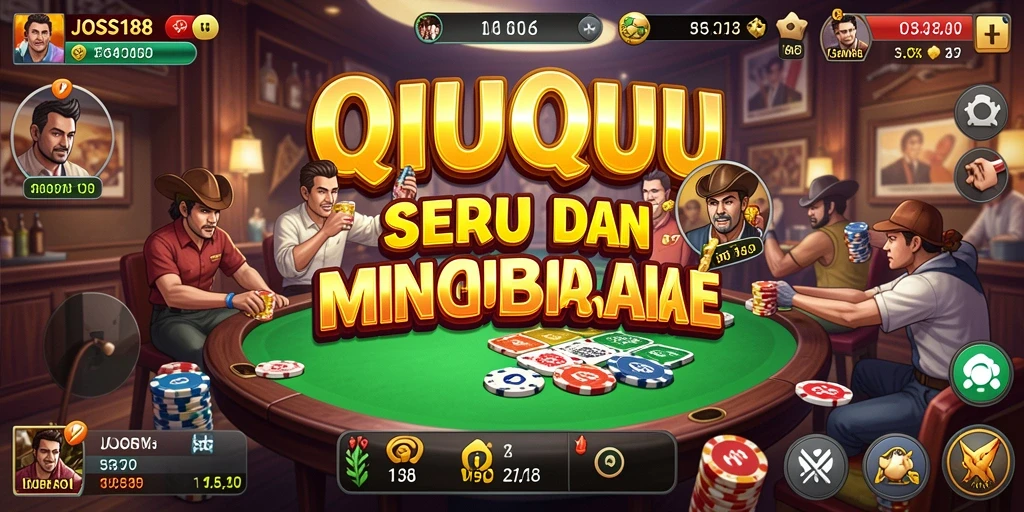 Tampilan gameplay seru JOSS188 dalam permainan QiuQiu.