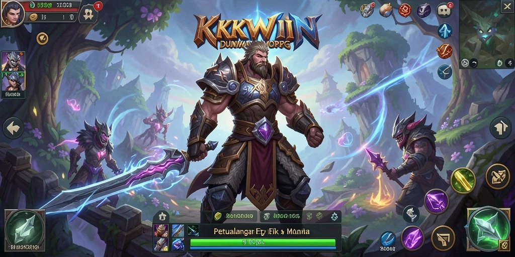 Screenshot gameplay KKWIN menampilkan pertarungan seru dan interaksi pemain.