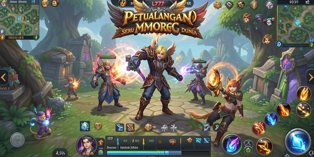 Tampilan gameplay seru L777 dalam petualangan MMORPG yang mengagumkan.