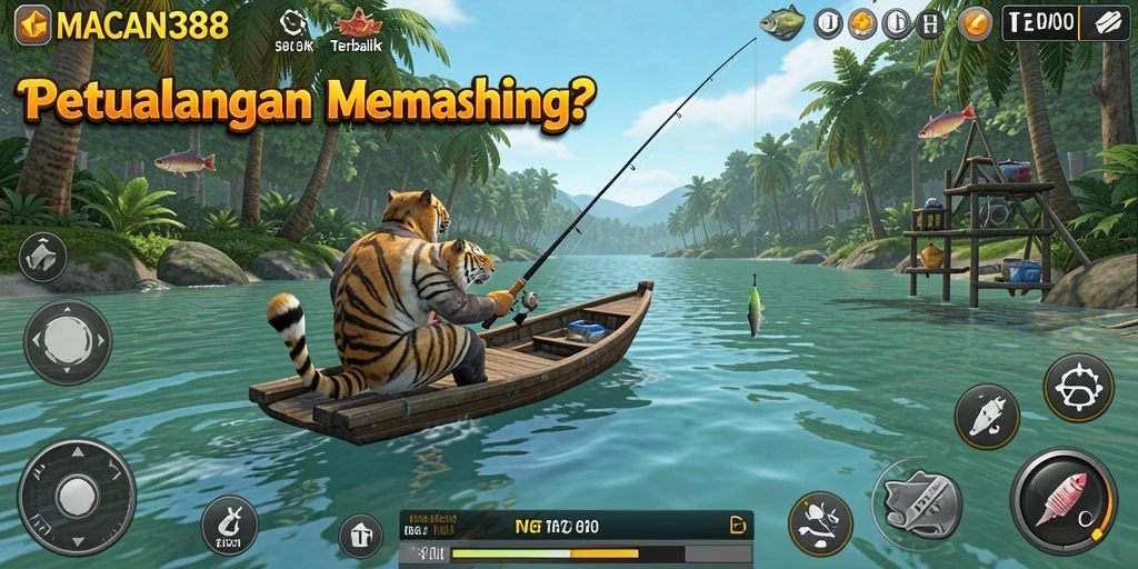 Tampilan gameplay <strong>MACAN388</strong> yang menakjubkan saat berburu ikan.