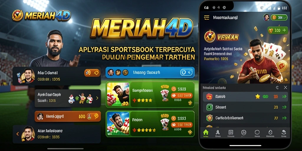 Tampilan utama MERIAH4D menunjukkan fitur taruhan olahraga yang menarik.