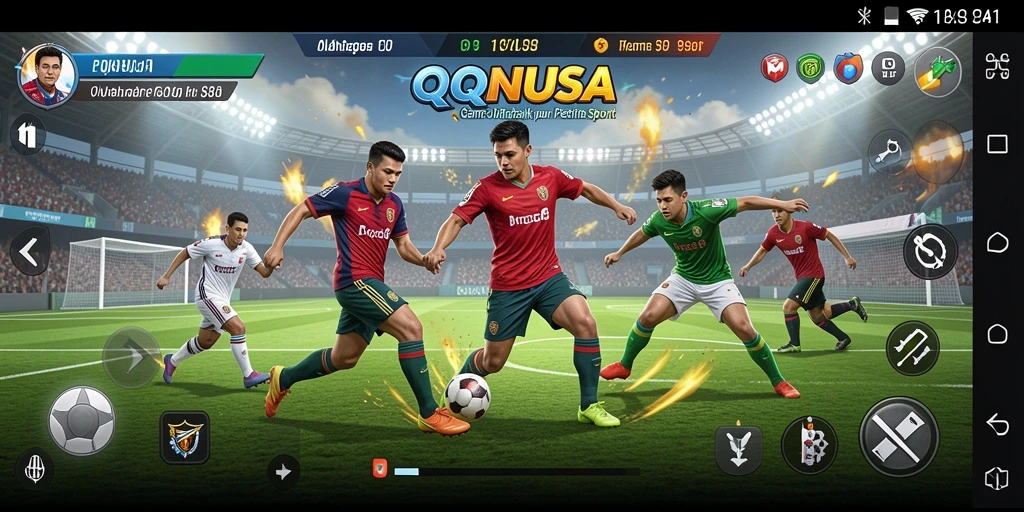 Gameplay mendebarkan dalam QQNUSA dengan berbagai cabang olahraga.