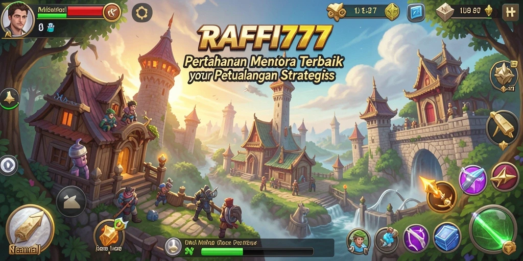 Tampilan mendebarkan dari pertempuran Tower Defense dalam RAFFI777.