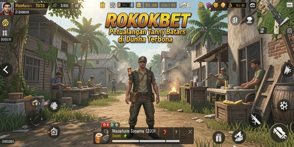 Tampilan menarik dari gameplay ROKOKBET dalam dunia Open World.