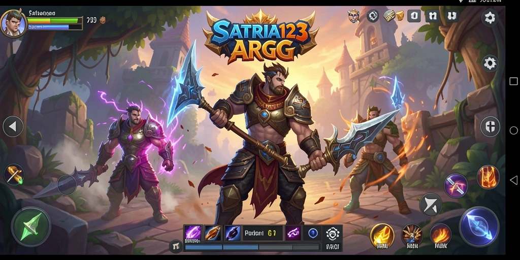 Screenshot SATRIA123 menampilkan aksi mendebarkan dalam pertarungan ARPG.