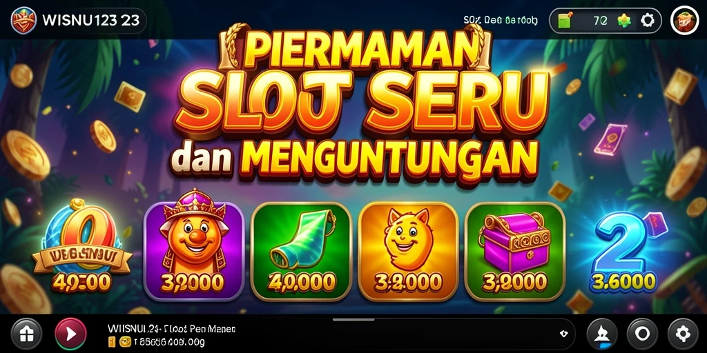 Screenshot gameplay WISNU123 yang menarik dan penuh warna.