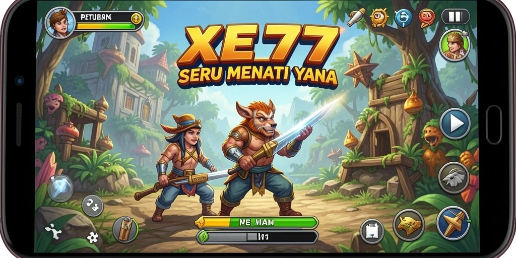 Tampak gameplay XE77 yang seru dan menantang.