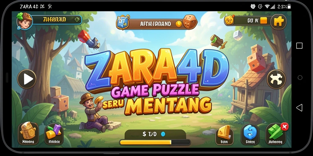 Tampilan gameplay ZARA4D yang penuh warna dan menantang.